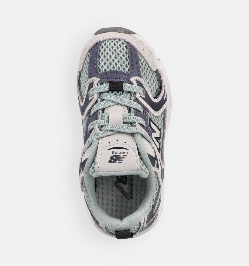 New Balance 530 Baskets basses en Gris pour gar&ccedil;ons (374096) - pour semelles orthop&eacute;diques