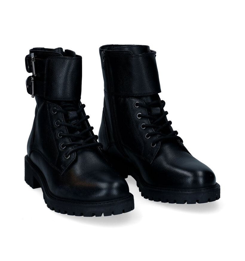 Geox Boots à lacets en Noir pour femmes (294796)