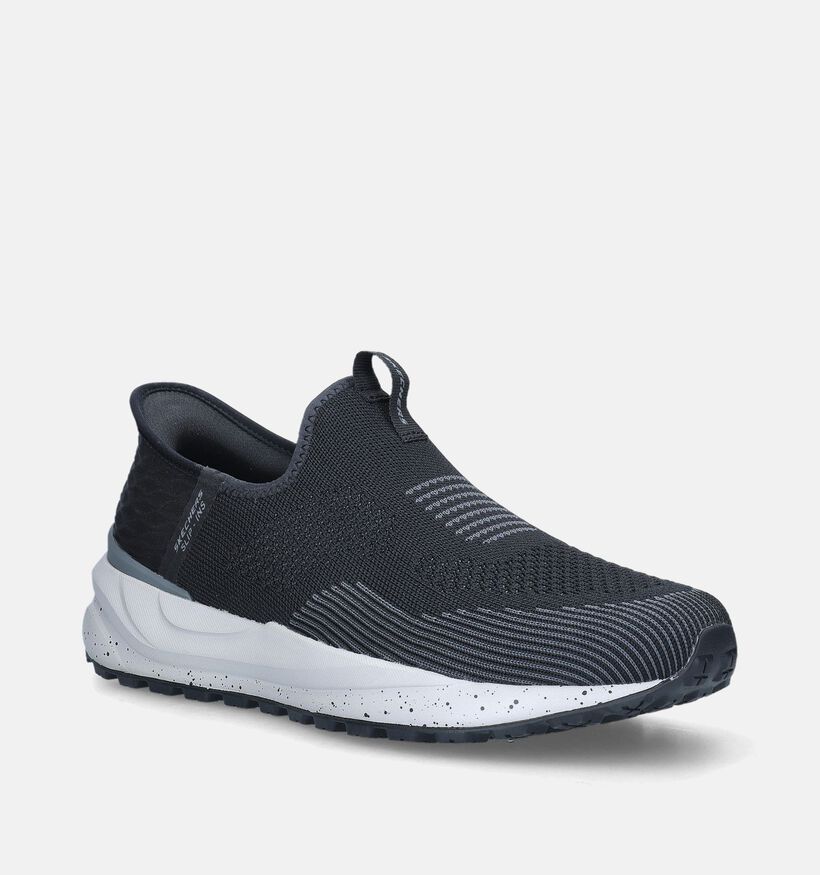 Skechers Bogdin Aelett Zwarte Slip-ins voor heren (350328)