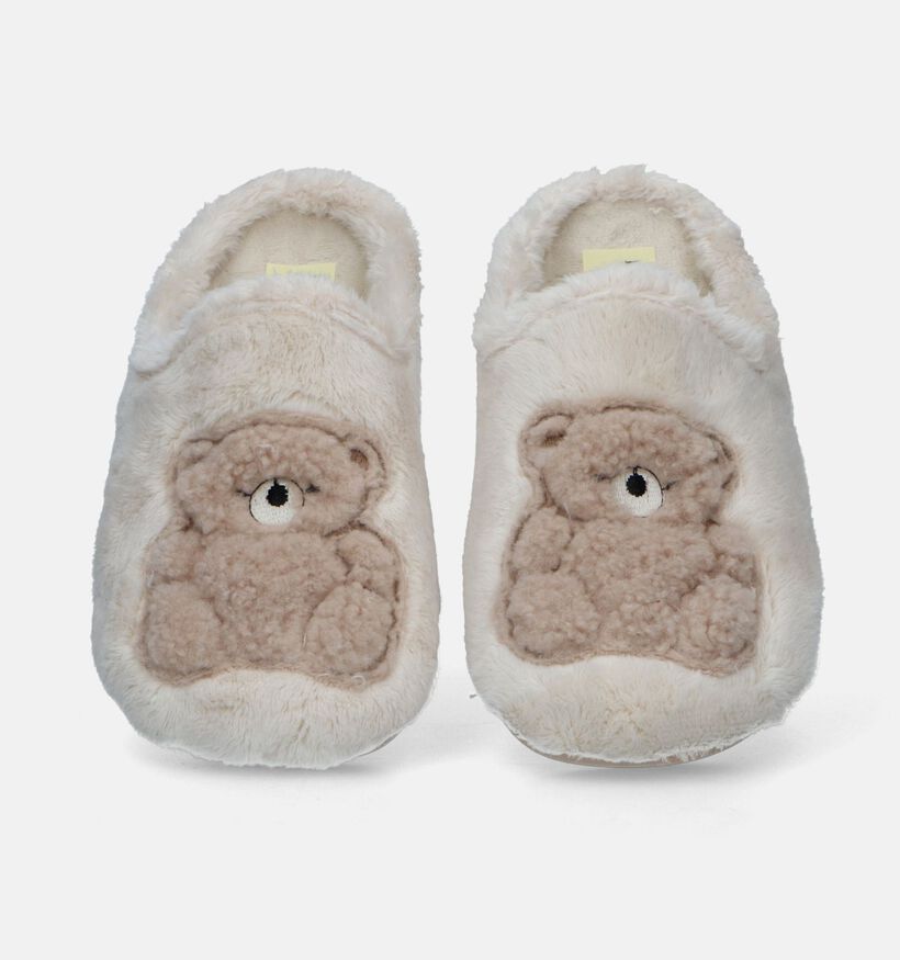 River Woods Nounou Beige Pantoffels voor meisjes (332266) - geschikt voor steunzolen