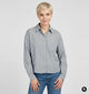 Deeluxe Original Holmy Blauw Gestreept Hemd voor dames (382276)