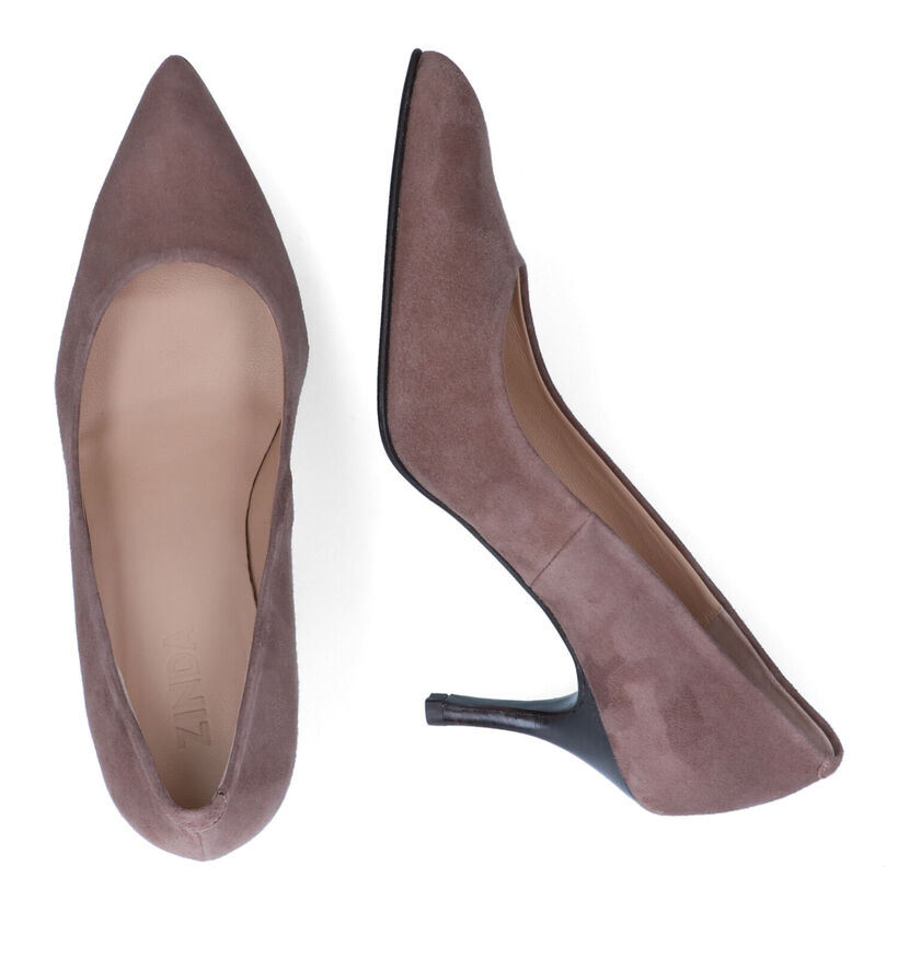 Zinda Escarpins classiques en Taupe pour femmes (309869)