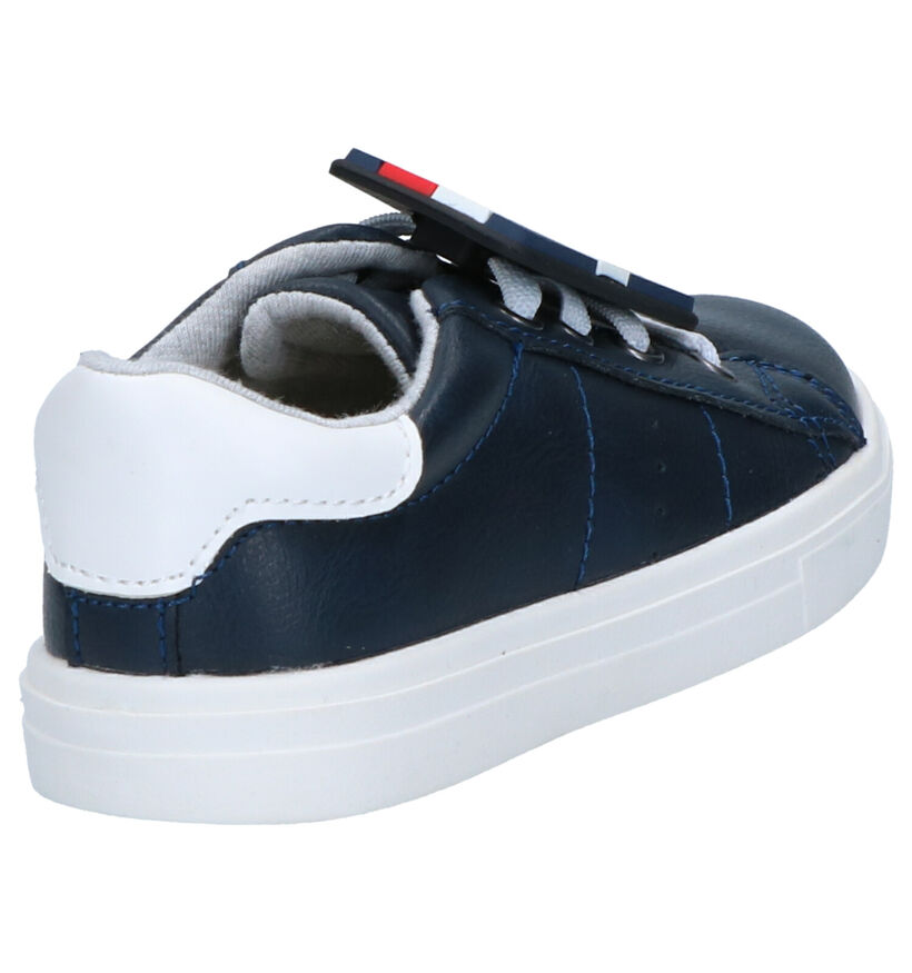 Tommy Hilfiger Baskets basses en Bleu foncé en simili cuir (266591)