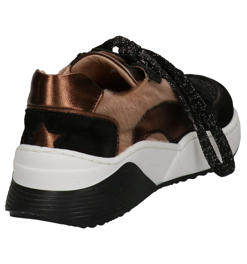 Bana & Co Baskets basses en Noir en cuir (256847)