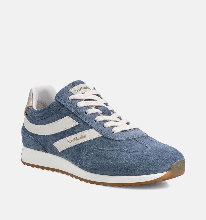 NeroGiardini Blauwe Sneakers voor dames (374164) - geschikt voor steunzolen