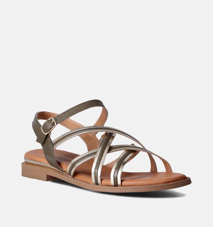 Tamaris Groene Platte sandalen voor dames (354357)