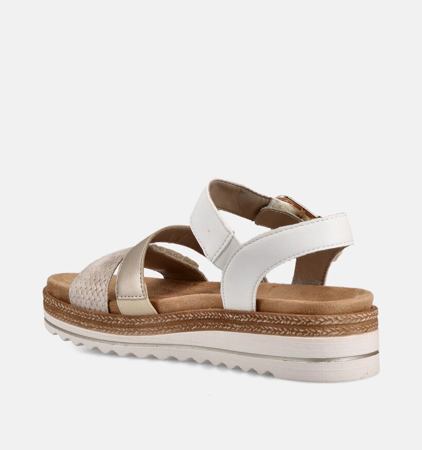 Remonte Witte Sandalen voor Steunzolen voor dames (370461) - geschikt voor steunzolen