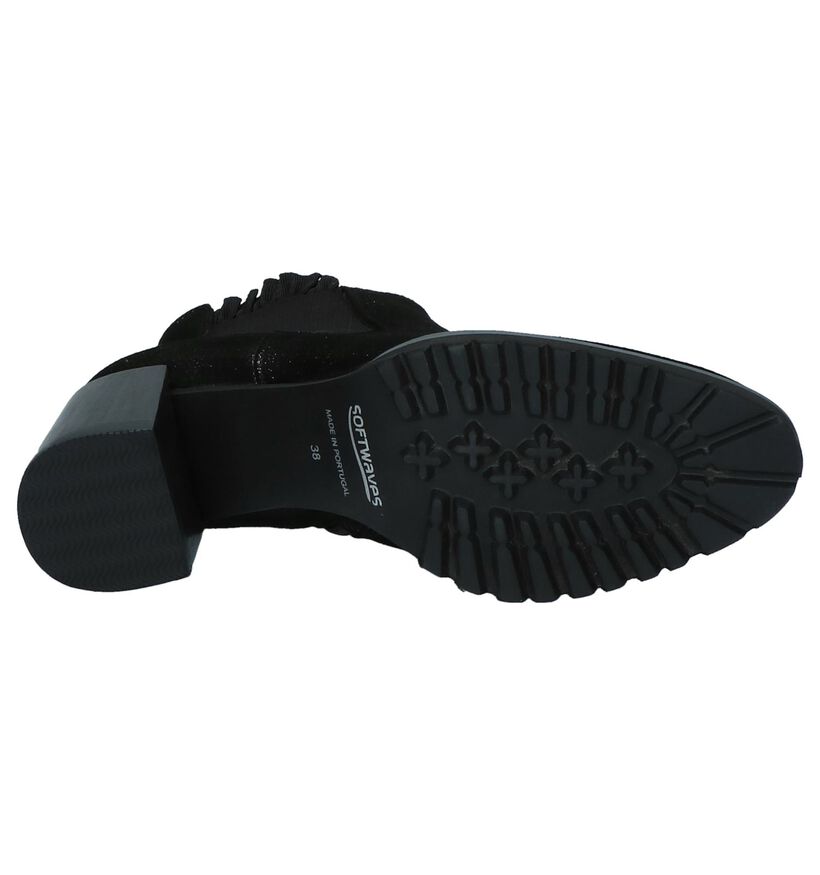 Softwaves Bottillons en Noir en daim (233077)