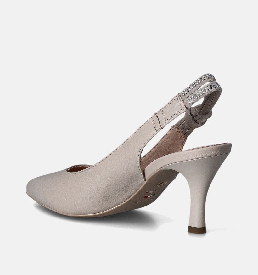 NeroGiardini Escarpins slingback en Écru pour femmes (351961)