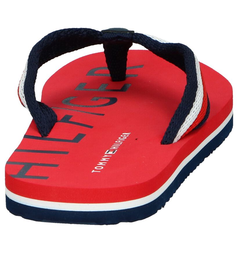 Rode Slippers Tommy Hilfiger in stof (239568)