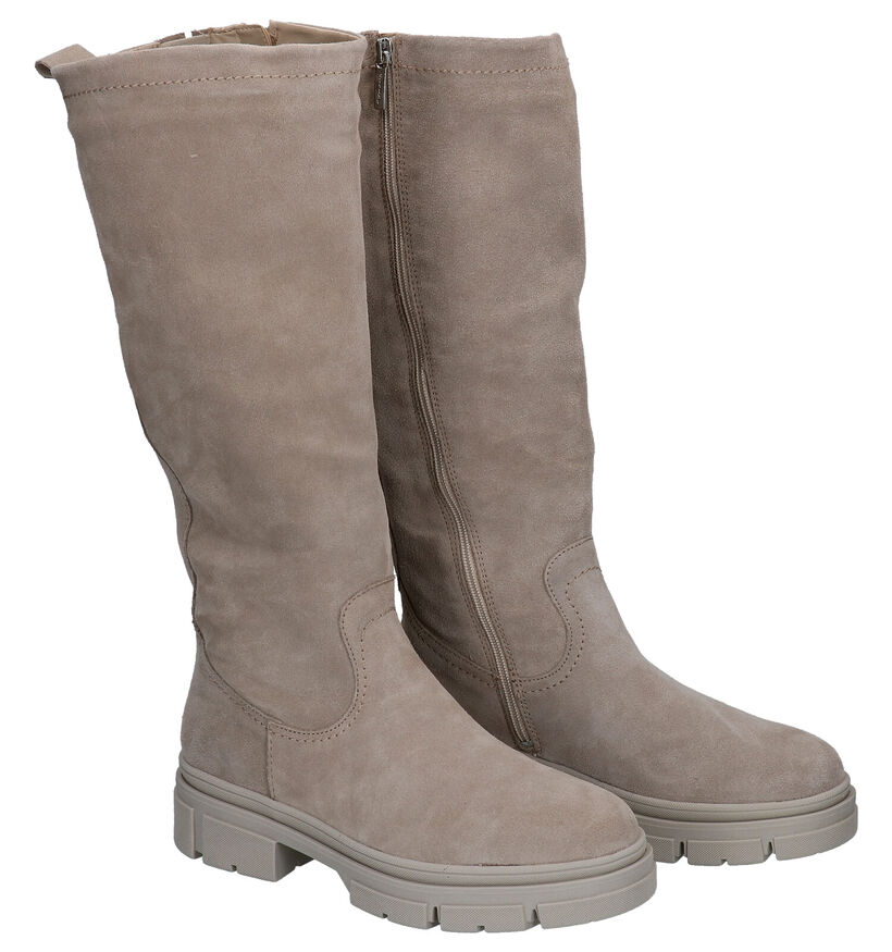 Tamaris Touch It Bottes en Beige en daim (297100)