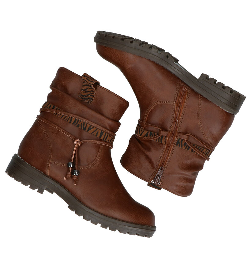 Sprox Bottes courtes en Cognac en simili cuir (291370)