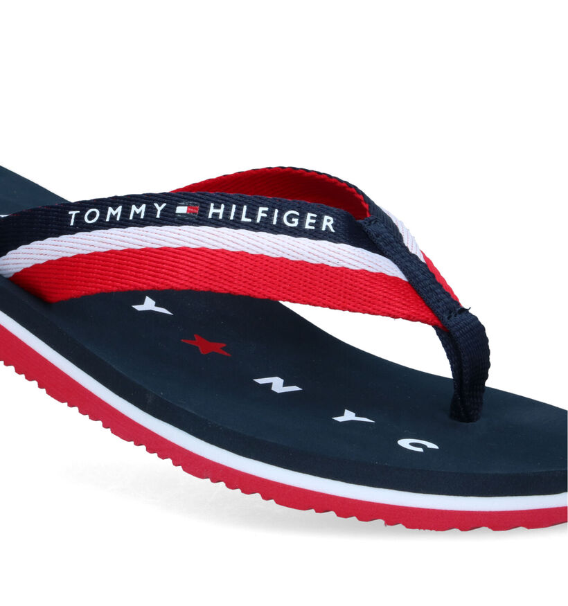 Tommy Hilfiger Loves NY Beach Tongs en Bleu pour femmes (333017)