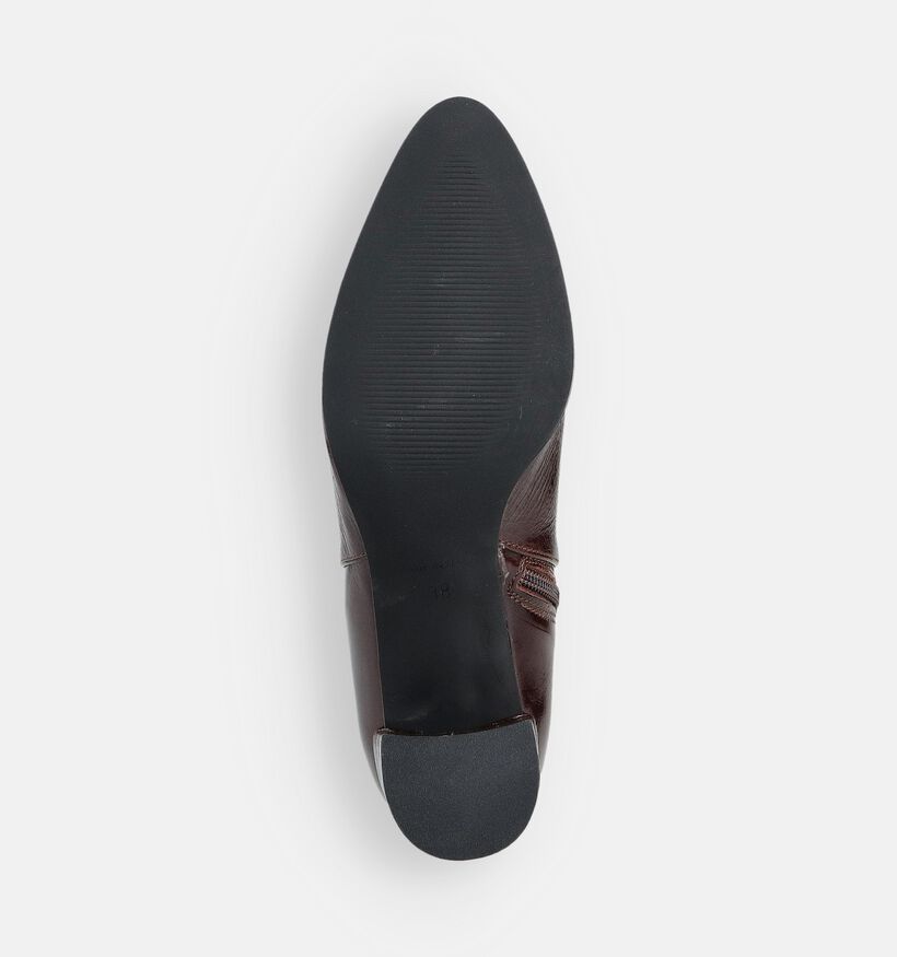 Laurent David Donkerbruine Enkellaarzen voor dames (365107)