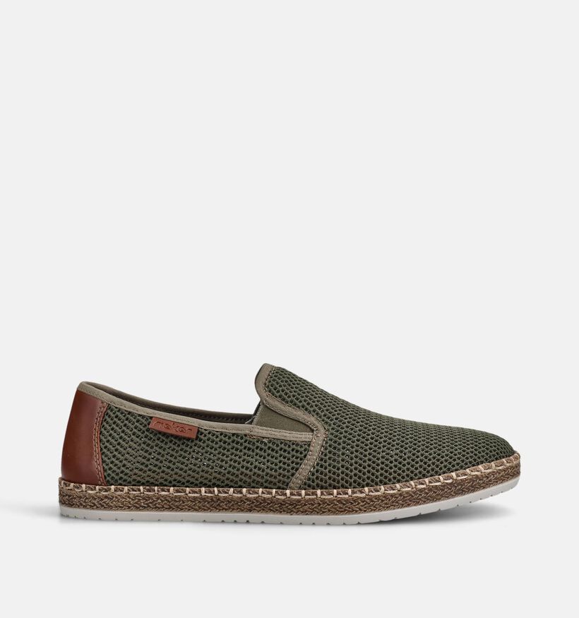 Rieker Espadrilles en Vert pour hommes (370487)