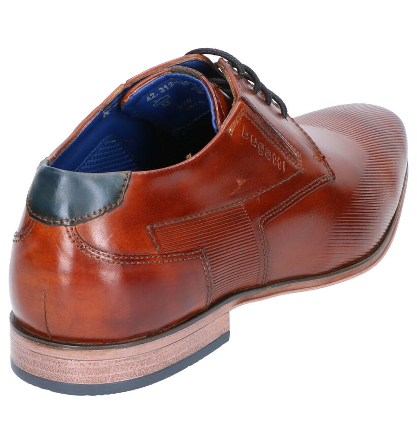 Bugatti Chaussures habillées en Cognac en cuir (255341)