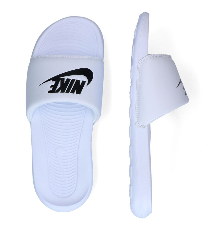 Nike Victori One Witte Badslippers in kunststof (302632)