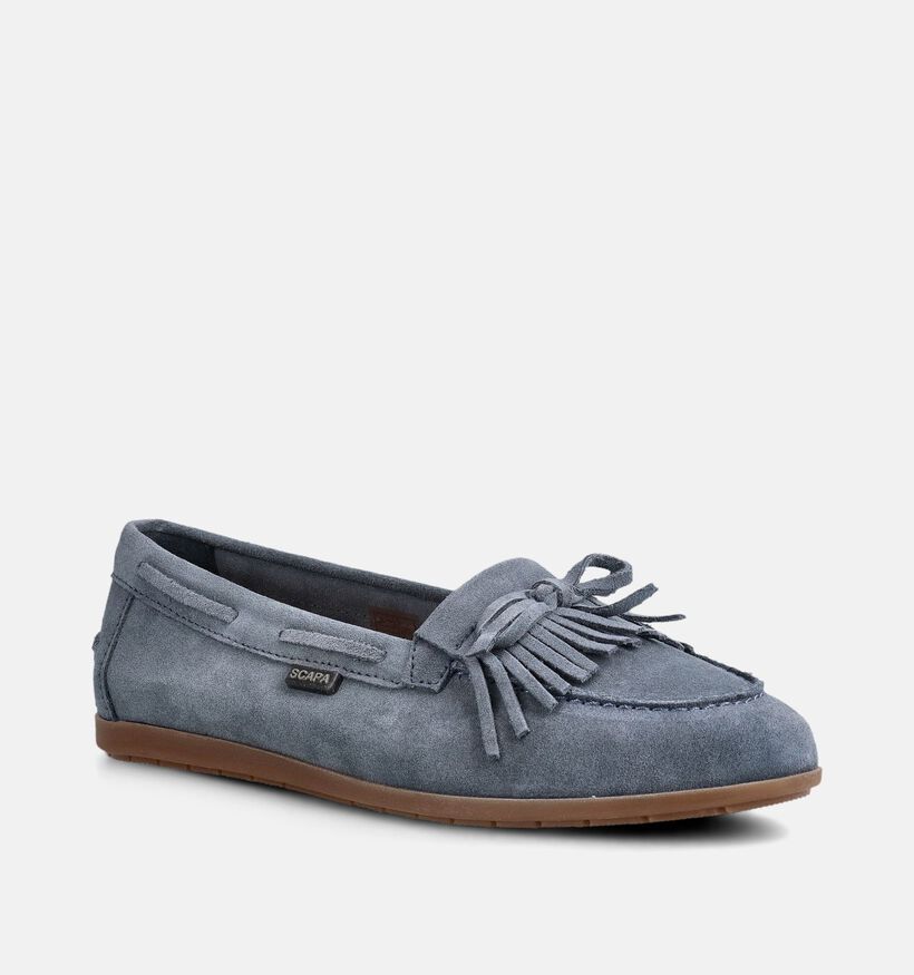 Scapa Chaussures bateau en Bleu pour femmes (373276) - pour semelles orthop&eacute;diques