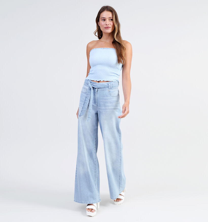 JDY Frulla Blauw Strapless Topje voor dames (327163)