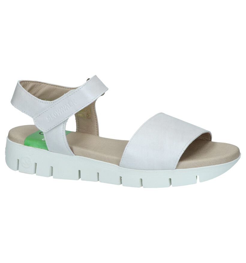 Slowwalk Sandales &agrave; talons en Gris clair en cuir (248854)