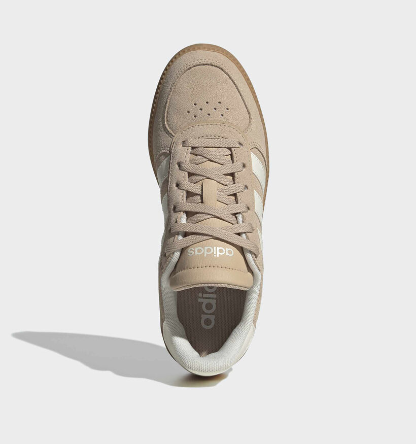adidas Breaknet Sleek Beige Sneakers voor meisjes (372705) - geschikt voor steunzolen