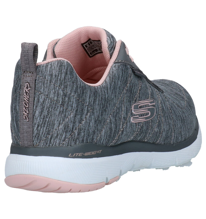 Skechers Flex Appeal 3.0 Baskets en Gris en textile (279353)