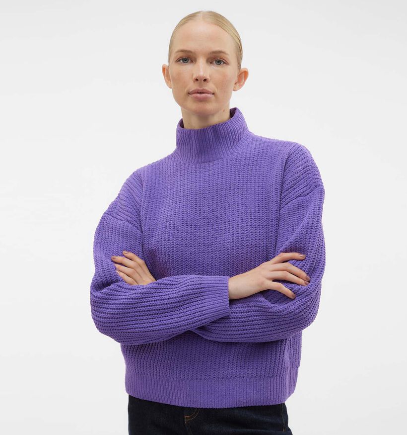 Vero Moda Kaia Pull en Mauve pour femmes (330889)