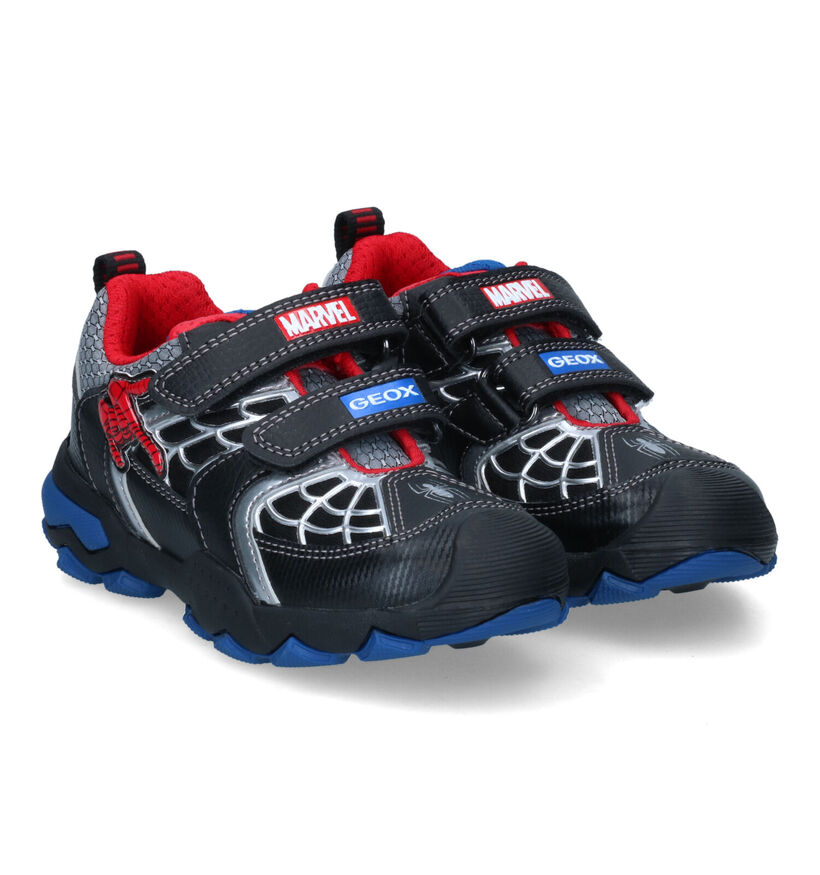 Geox Buller Zwarte Sneakers Marvel Spiderman voor jongens (317598) - geschikt voor steunzolen