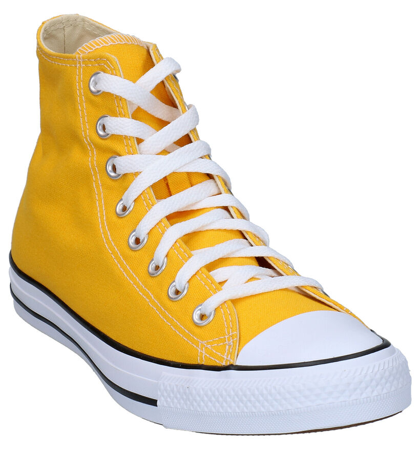 Converse Chuck Taylor AS Baskets en Jaune pour hommes (287182)