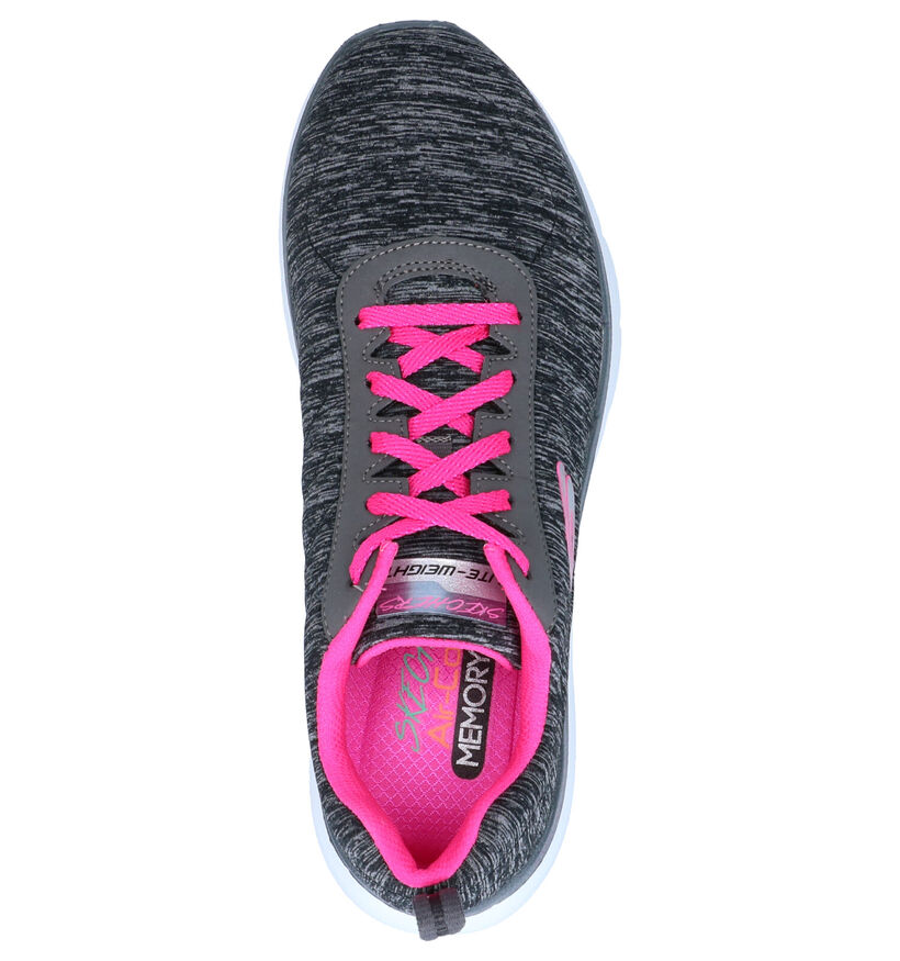 Zwarte Lage Sneakers Skechers Flex Appeal in stof (266930)