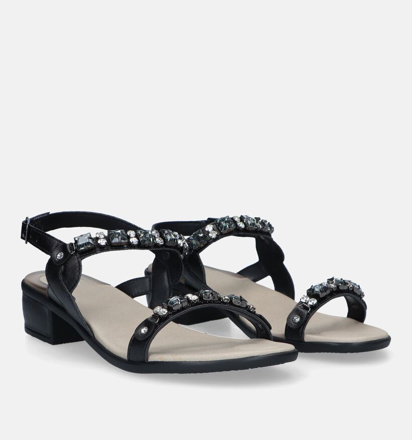 Scholl Elba 2 Straps Zwarte Sandalen voor dames (336786)