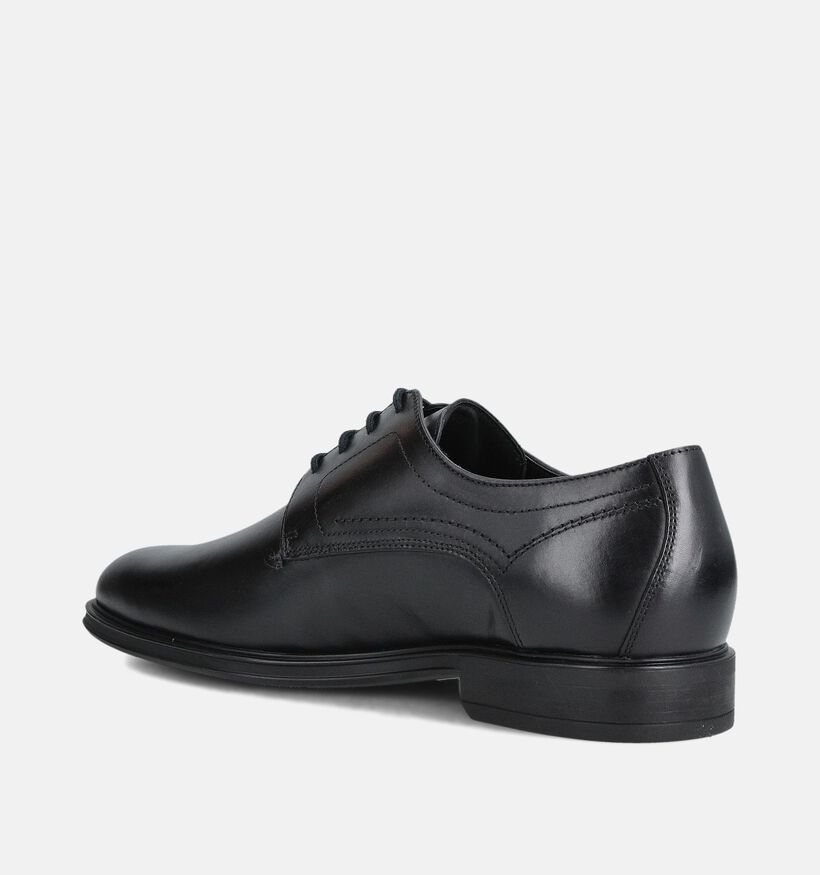 Mephisto Kevin Hopper Zwarte Geklede Veterschoenen voor heren (362827) - geschikt voor steunzolen