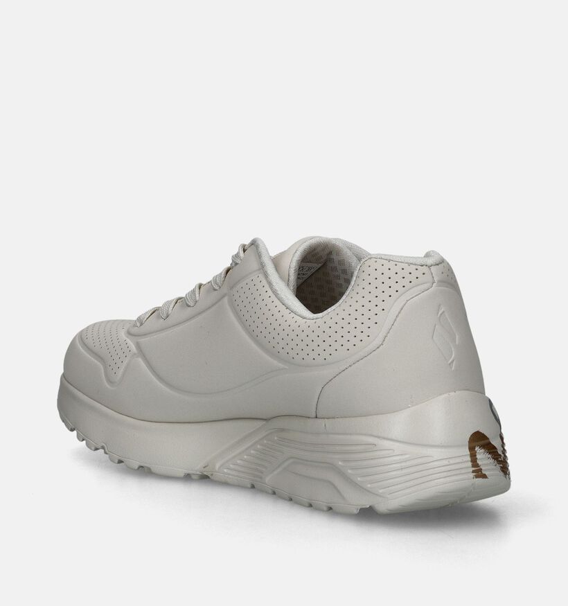 Skechers Uno Lite Metallic Love Beige Sneakers voor meisjes (345259)