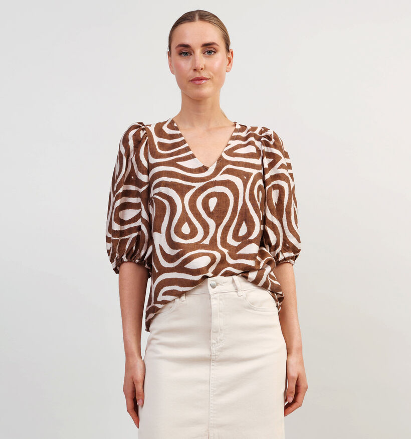 SISTERS POINT Ventia Blouses en Marron pour femmes (363316)
