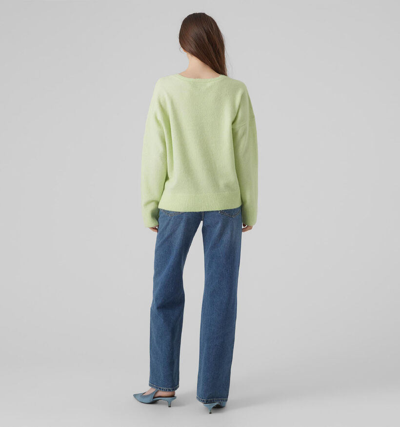 Vero Moda Philine V-neck Pull en Vert pour femmes (335325)