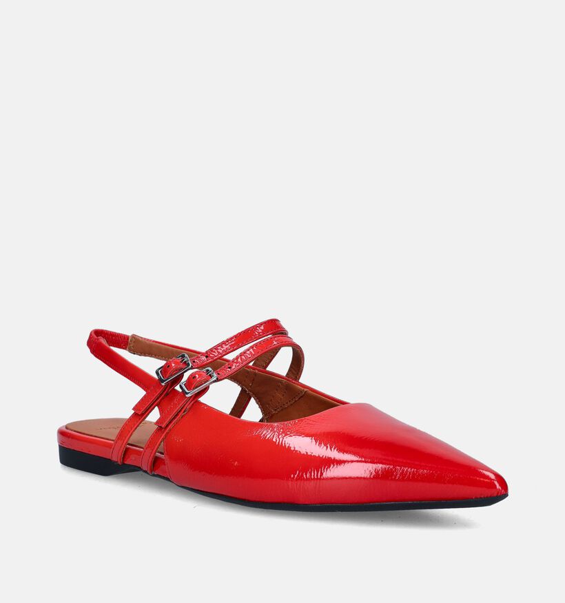 Vagabond Hermine Ballerines en Rouge pour femmes (350686)