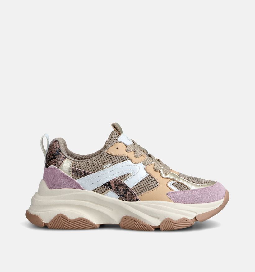 Posh by Poelman Roze Veterschoenen voor dames (368773) - geschikt voor steunzolen