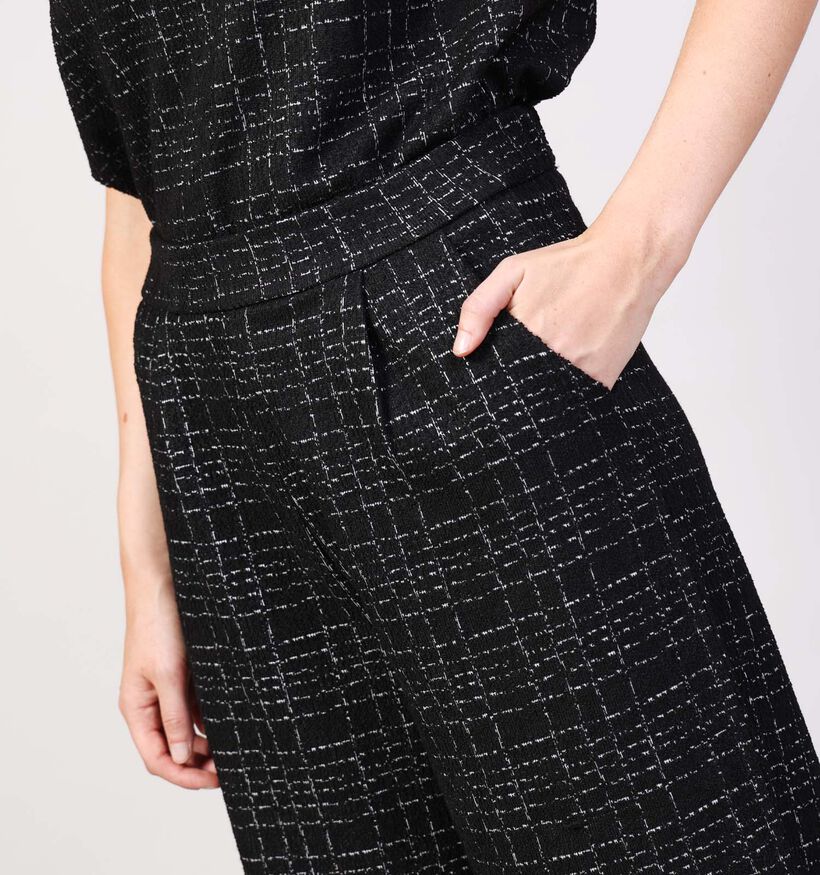 JDY Dorit Zwarte Broek Bouclé JDY Dorit Zwarte Broek Bouclé voor dames (362446)