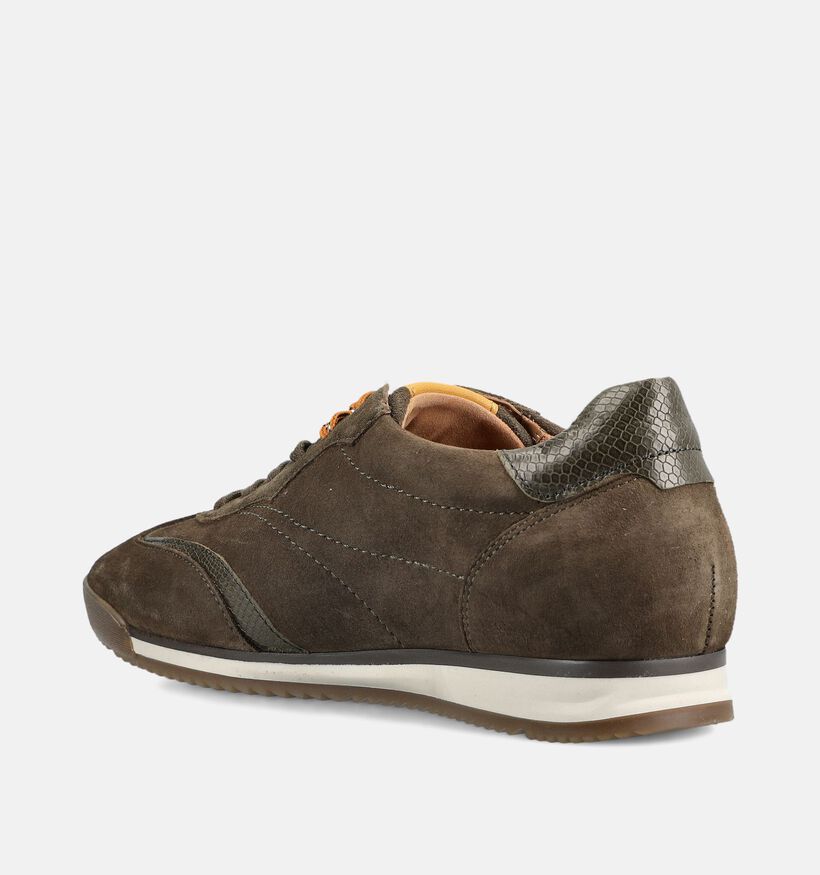 Gabor Kakigroene Sneakers voor dames (380044) - geschikt voor steunzolen