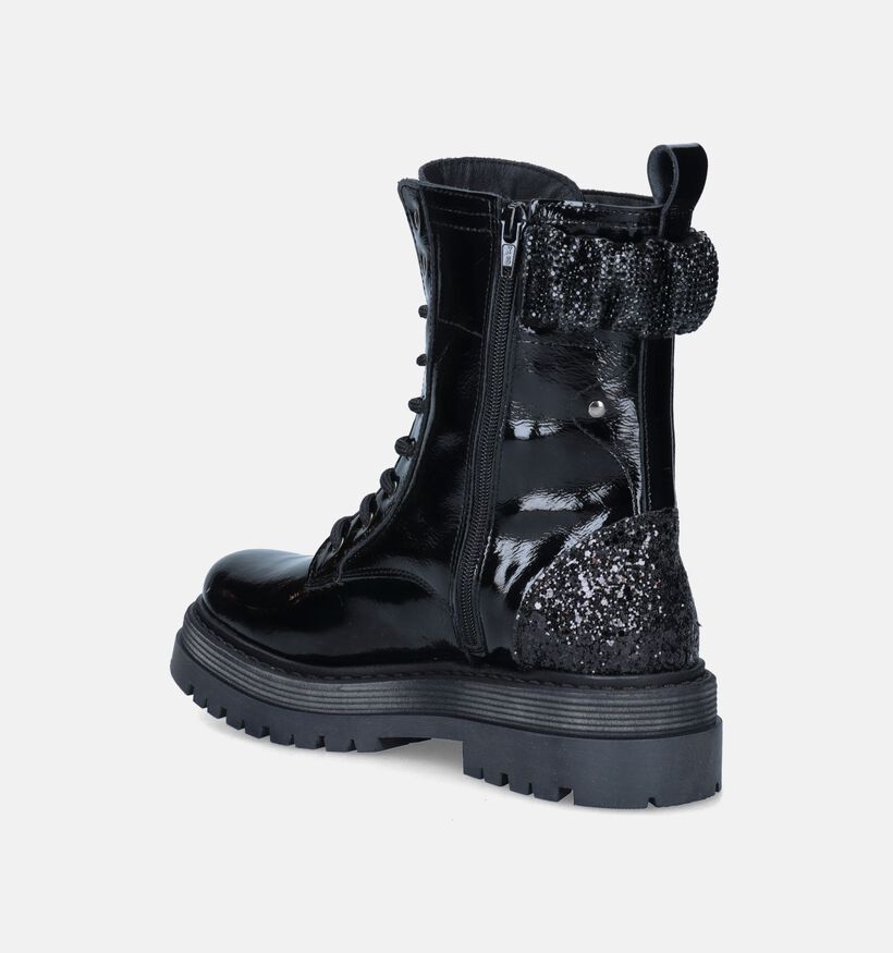 Sweet Lemon Natent Zwarte Biker boots voor dames (349246)