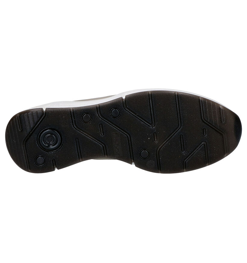 Gabor OptiFit Taupe Veterschoenen in leer (271542)