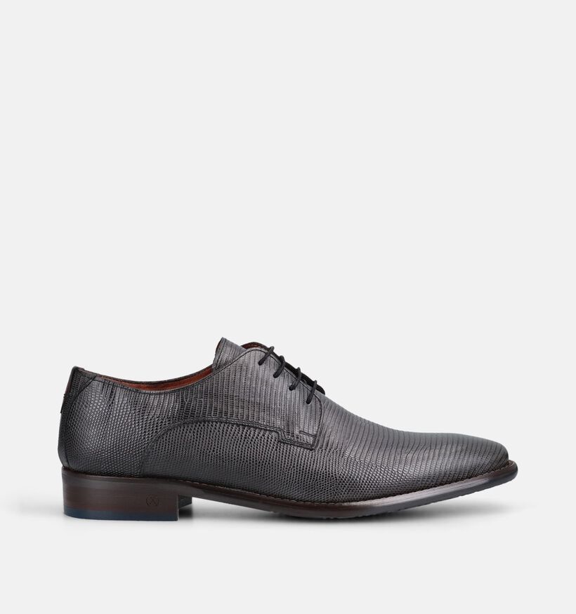 Ambiorix Jurassic Zwarte Geklede Veterschoenen voor heren (381998)