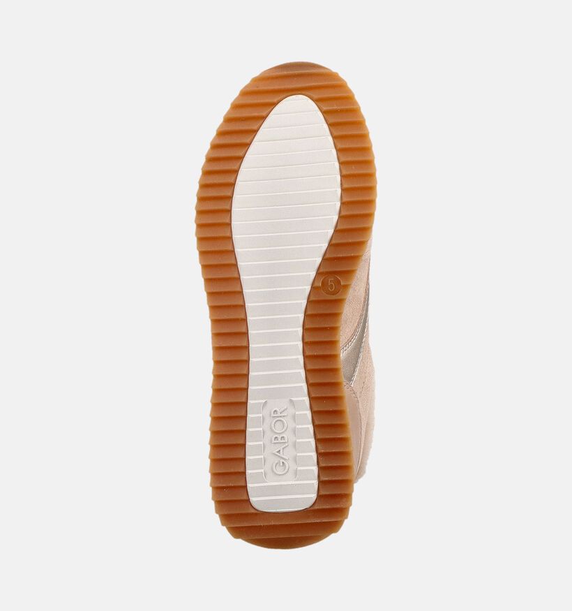 Gabor Comfort Baskets en Beige pour femmes (376969) - pour semelles orthop&eacute;diques