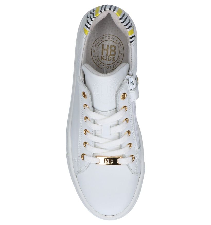 Witte Veterschoenen Hampton Bays in leer (245749)