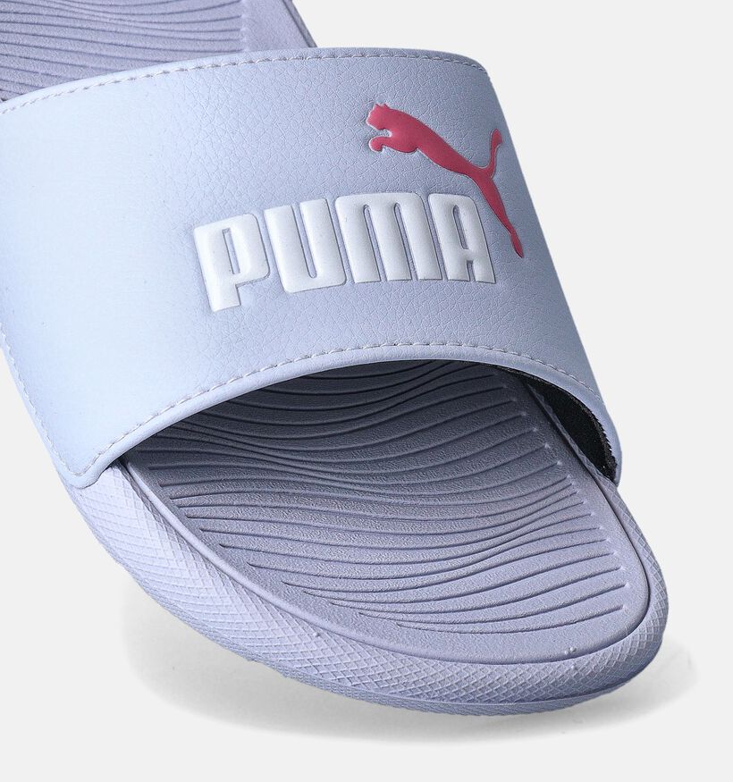 Puma Cool Cat 2.0 Claquettes de picine en Lilas pour garçons, filles (350402)
