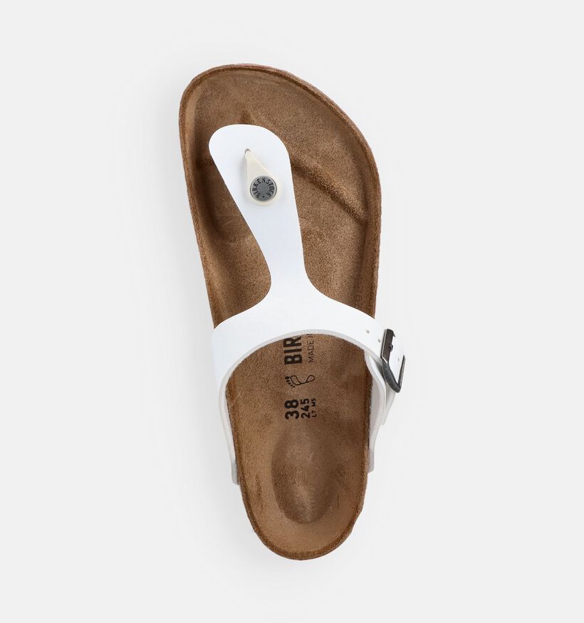Birkenstock Gizeh Tongs en Blanc pour femmes (369559)