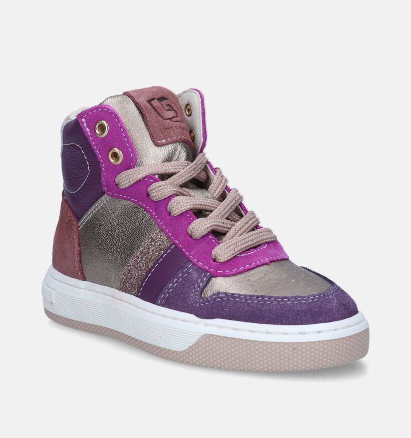 Little David Paige Paarse Hoge sneakers voor meisjes (349374) - geschikt voor steunzolen