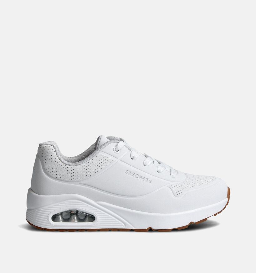 Skechers Uno Stand On Air Baskets en Blanc pour filles, garçons (360982)