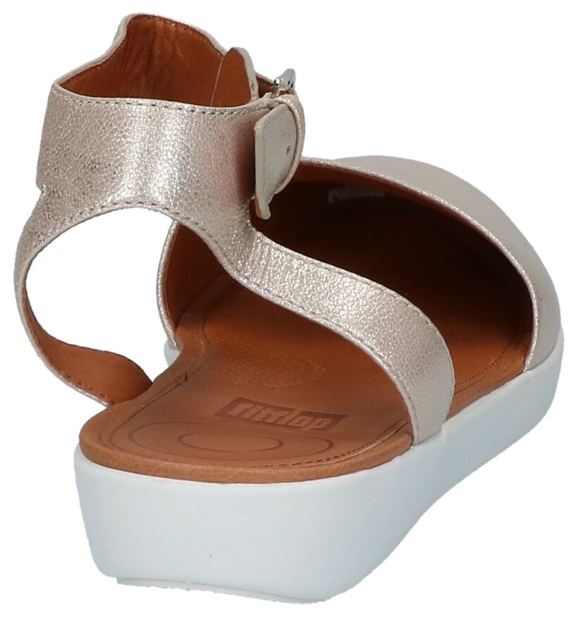 FitFlop Sandales à talons en Or rose en cuir (212810)