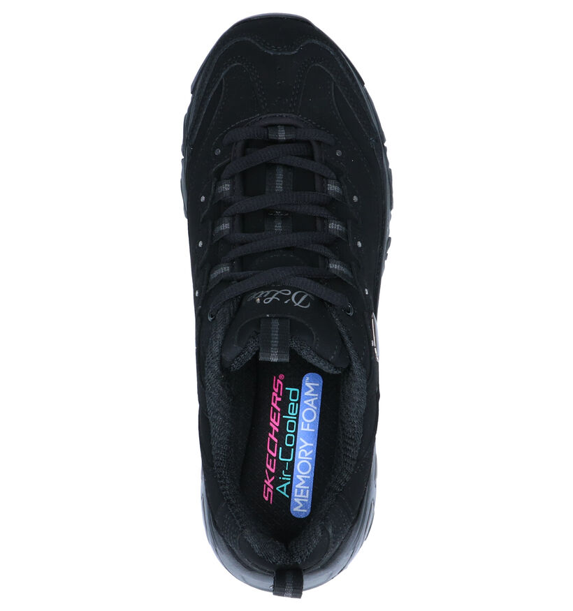 Skechers D'Lites Zwarte Sneakers in kunstleer (264493)